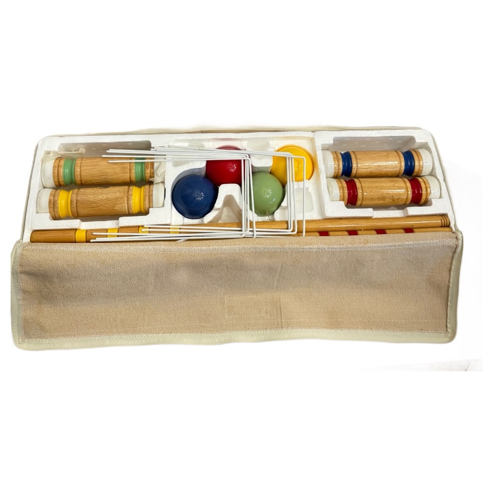 Pottery Barn Kids Croquet Set Complete NEW Toy With Tags